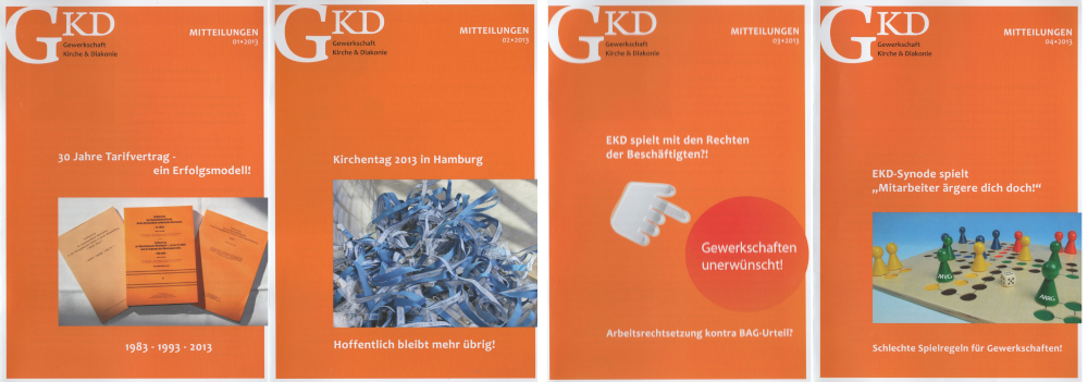 GKD-Mitteilungen Titelseiten Jahrgang 2013